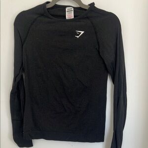 Gymshark Black Long Sleeve Athletic Tee